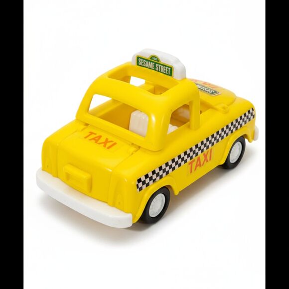 Vintage Playskool Sesame Street Taxi Toy -- ITEM #3359 - Picture 2 of 8
